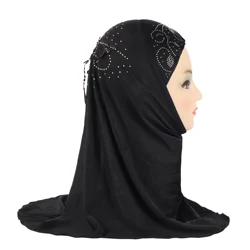 Turban Hijab pour Bol Musulmanes de 2 à 6 Ans, Sous-Écharpe de Ramadan, Prêt à vitation, Bonnet Amira, Écharpe de Sauna Instantanée