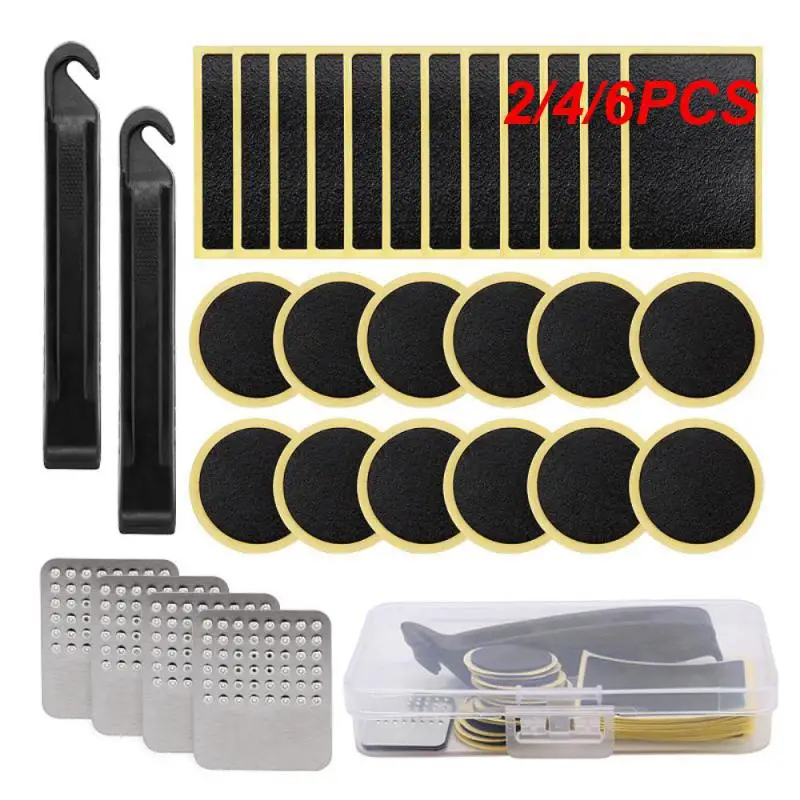 2/4/6PCS Glueless Patches Convenient Bike Repair Kit Efficient Portable Bike Puncture Repair Kit Maintenance Popular