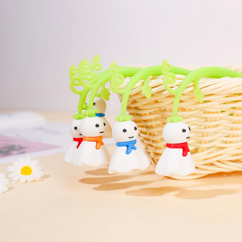 3Pcs Halloween Ghost All Saints' Day Goblin Rubber Silicone Gel Pens Funny School Stationery Children Student Gift