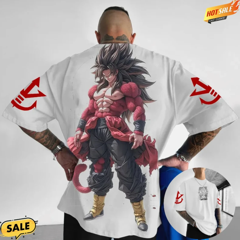 Dragon Ball Goku Uomo e Donna 2026 Estate Anime Harajuku Double Sided Stampato Americano Casual Genitore Bambino Top a maniche corte