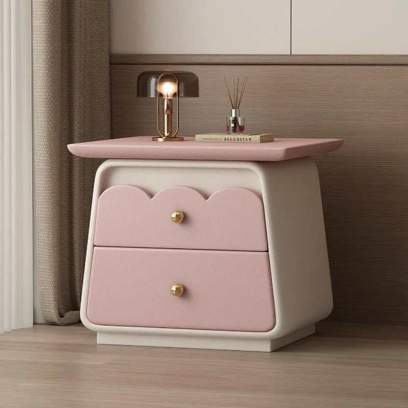 Nordic Luxury Bedside Table Storage Simple Drawers Modular Bedside Table Mid Century Modern Small Criado Mudo Home Furniture