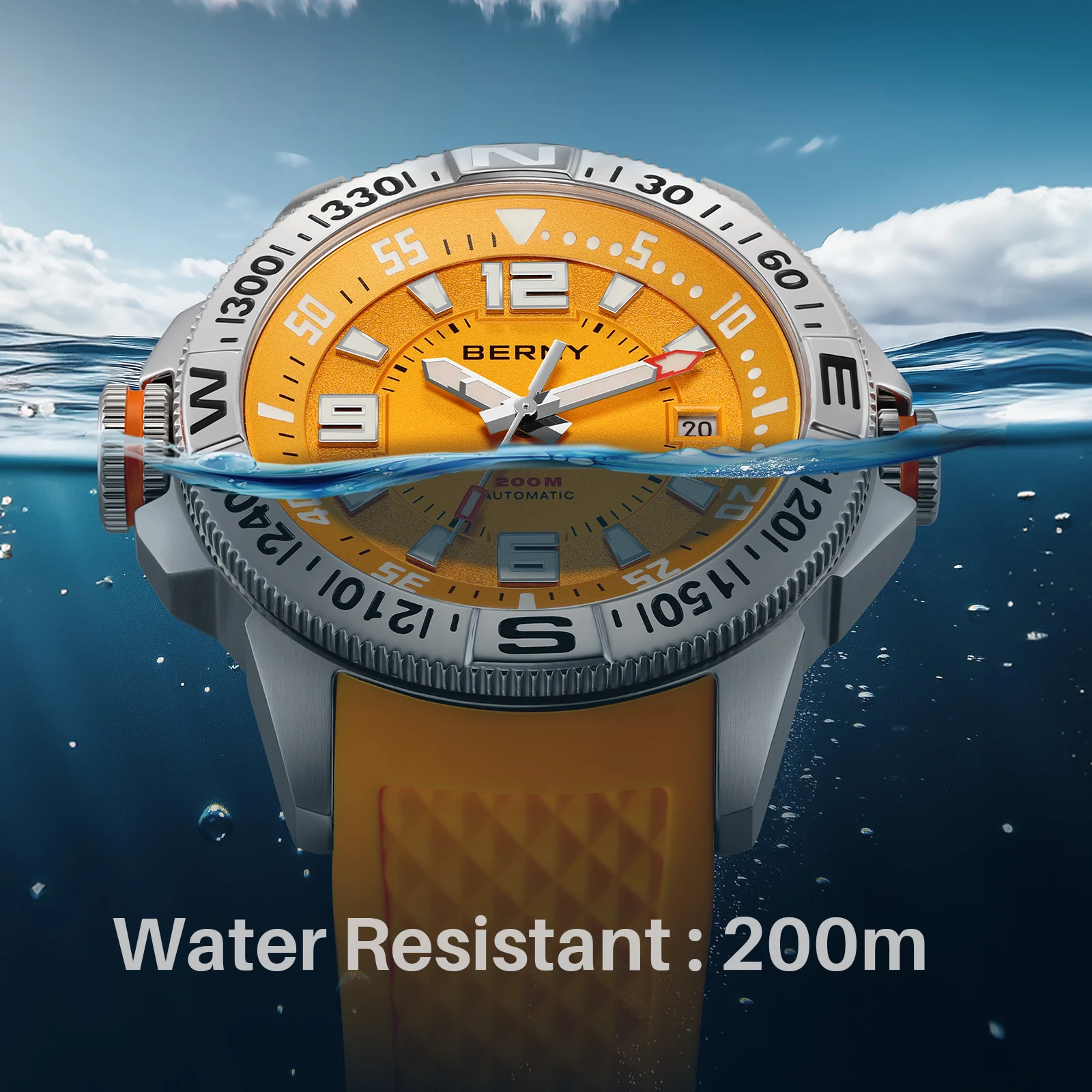 BERNY Orologio Subacqueo con B - Compass Watch Luxury recensione e prezzo