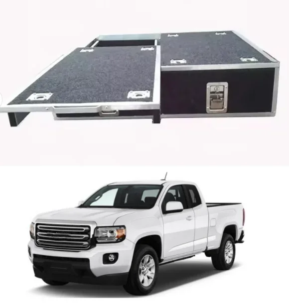 Aluminum Alloy High Quality Outdoor Camping Pickup Truck Back Roller Drawer System For GMC Canyon/Sierra