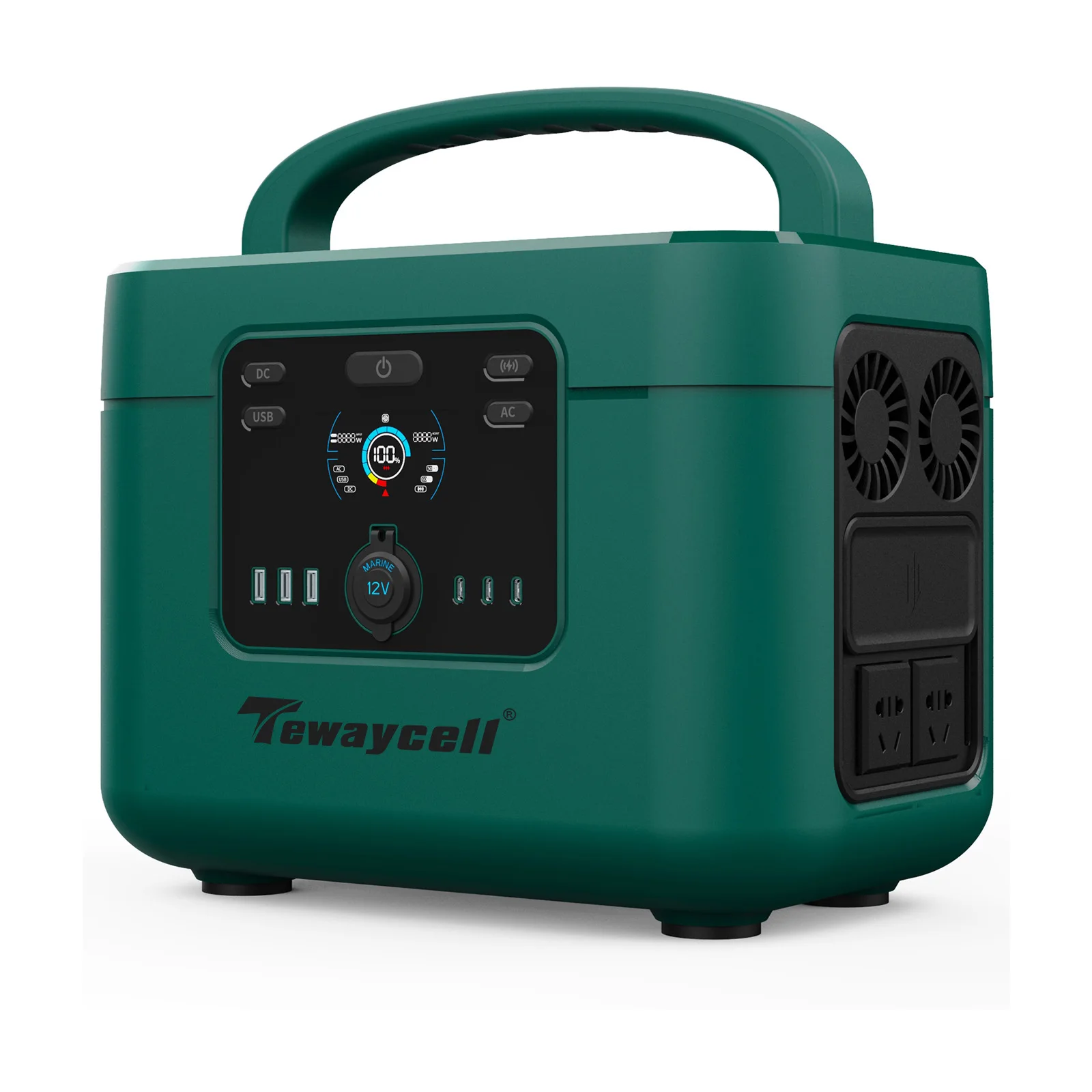 

Outdoor Portable 1200W Output 1050WH Rechargeable Camping Power Supply Solar Energy Generator Power Station