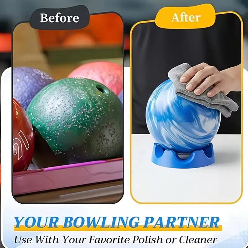 

New Multifunctional Bowling Ball Stand 360° Bowling Ball Support Tool Bowling Ball Polishing Stand Rotating Bowling Rack