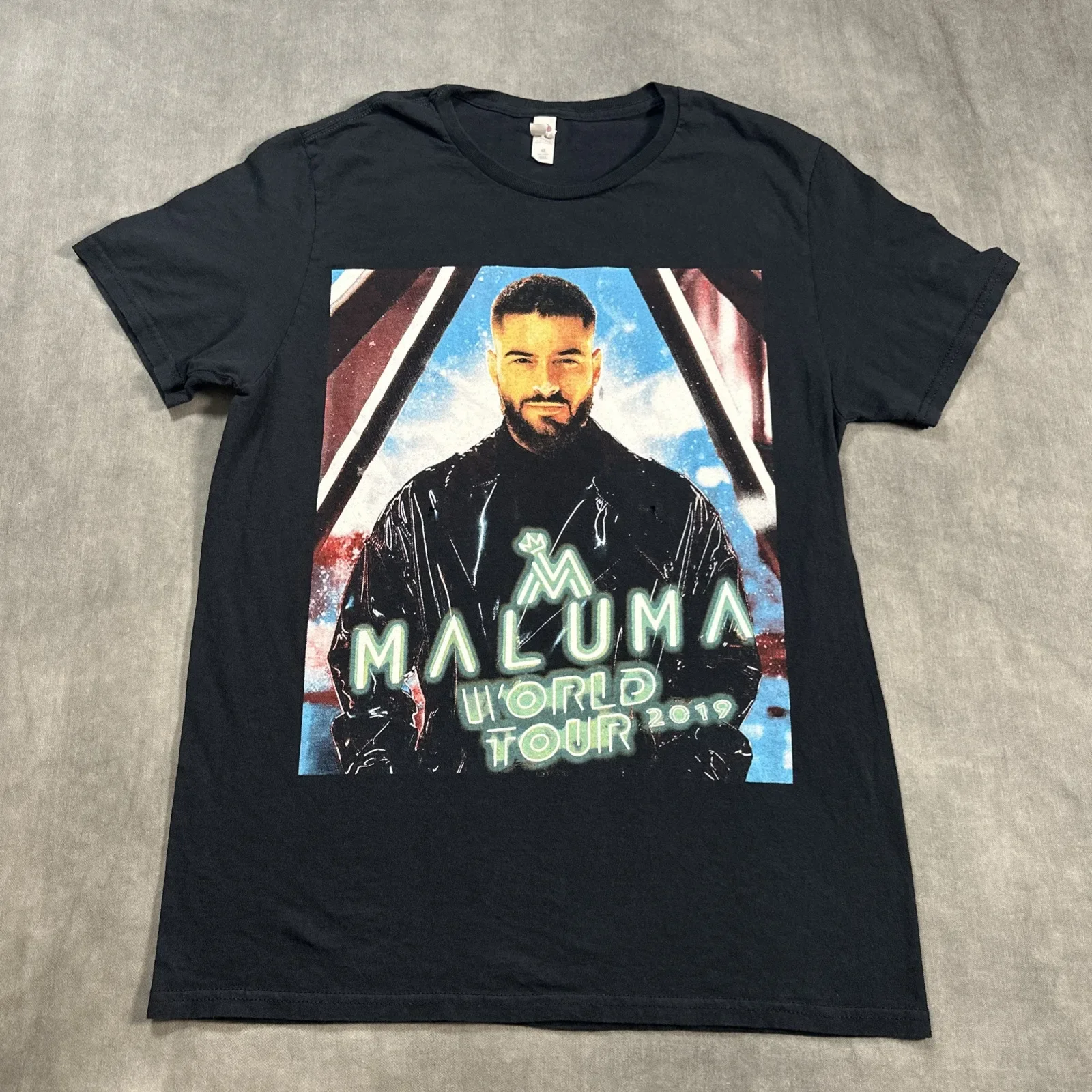 Maluma 2019 World Tour USA TShirt Double Sided Graphic Size MEDIUM Reggaeton