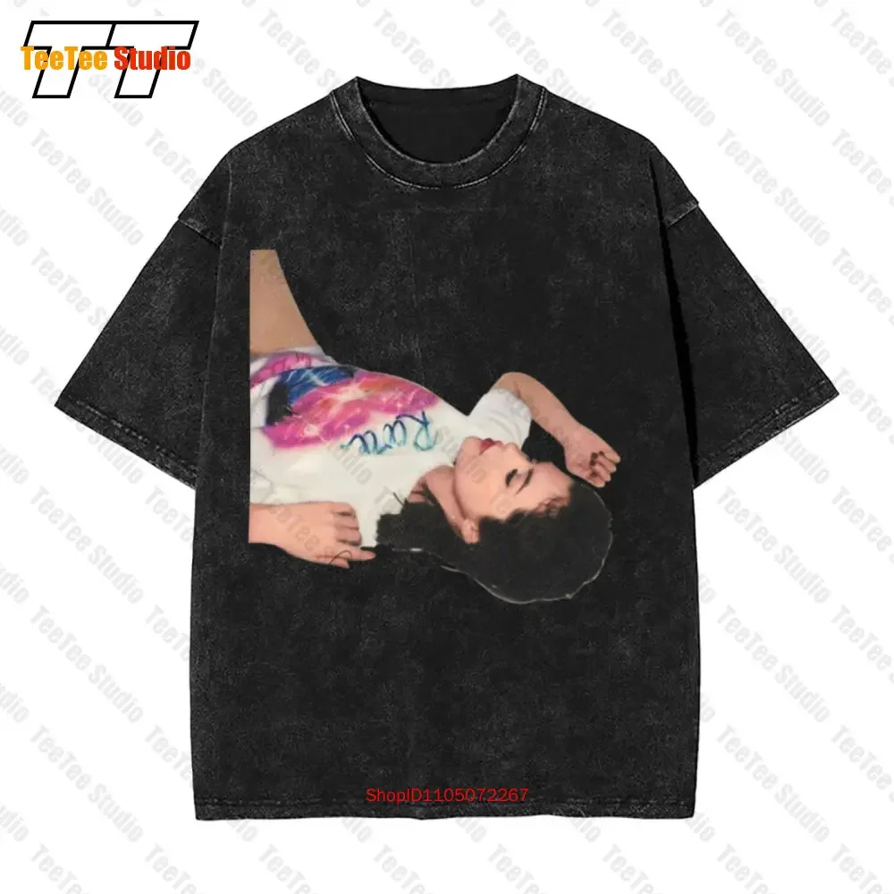 New Selena Gomez Rare Signed For Fan White All Size Vintage Oversized T-Shirt He1144 2MOO