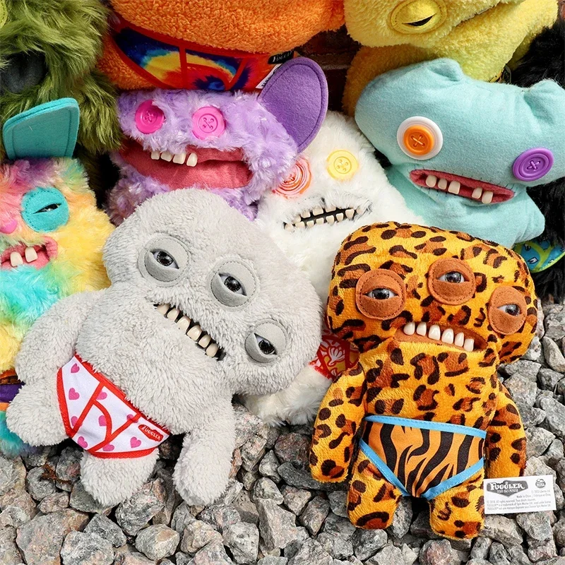 Kawaii Fuggler Hairy Ugly Monster Plüschtiere Spielzeug Fuggs Love Teeths Stofftier Lustige Vacay Vibes Unterwäsche Serie Puppen 23CM