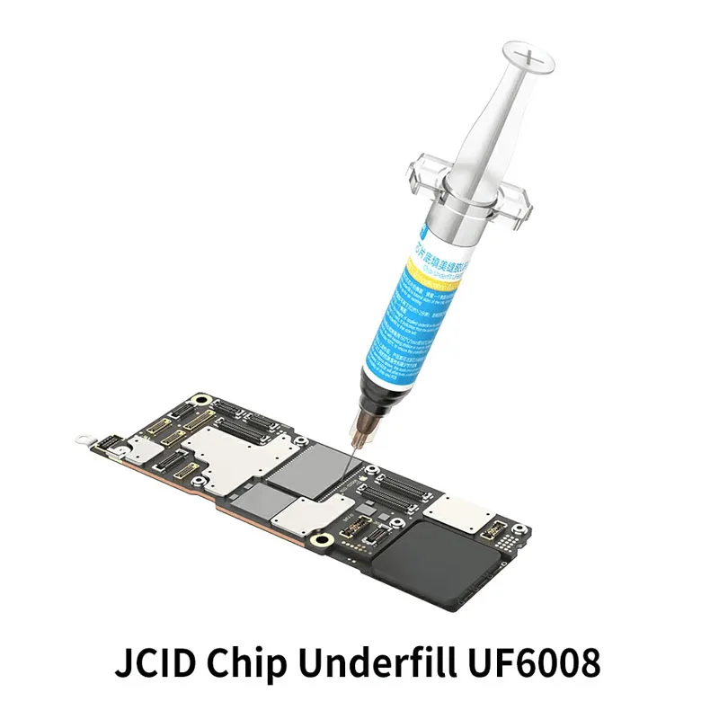 JC JCID UF6008 Chip Underfill Glue Adhensive 5ml Black For SMT Repair BGA Repair Consumables PCB Reflow Masking Welding Paste