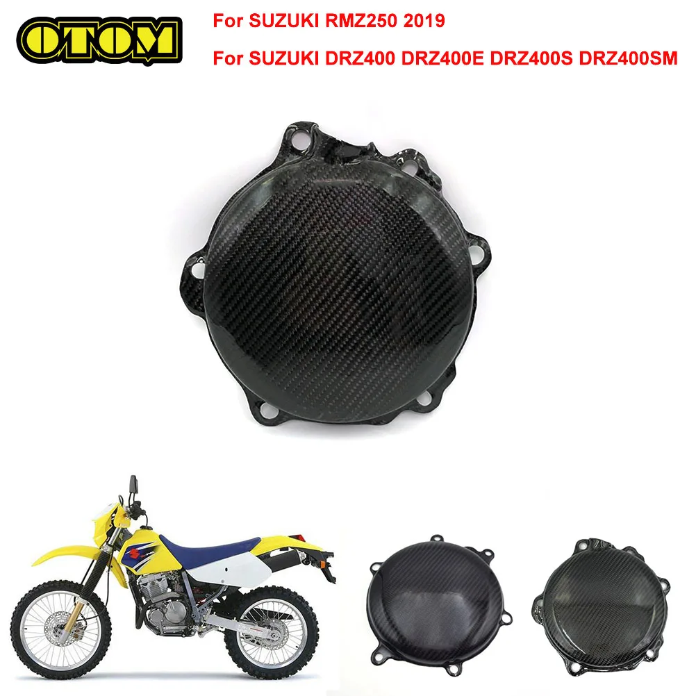 

For SUZUKI Motorcycle Clutch Cover Engine Carbon Fiber Protector Guard RMZ250 DRZ400 DRZ400E DRZ400S DRZ400SM Accessories Bikes