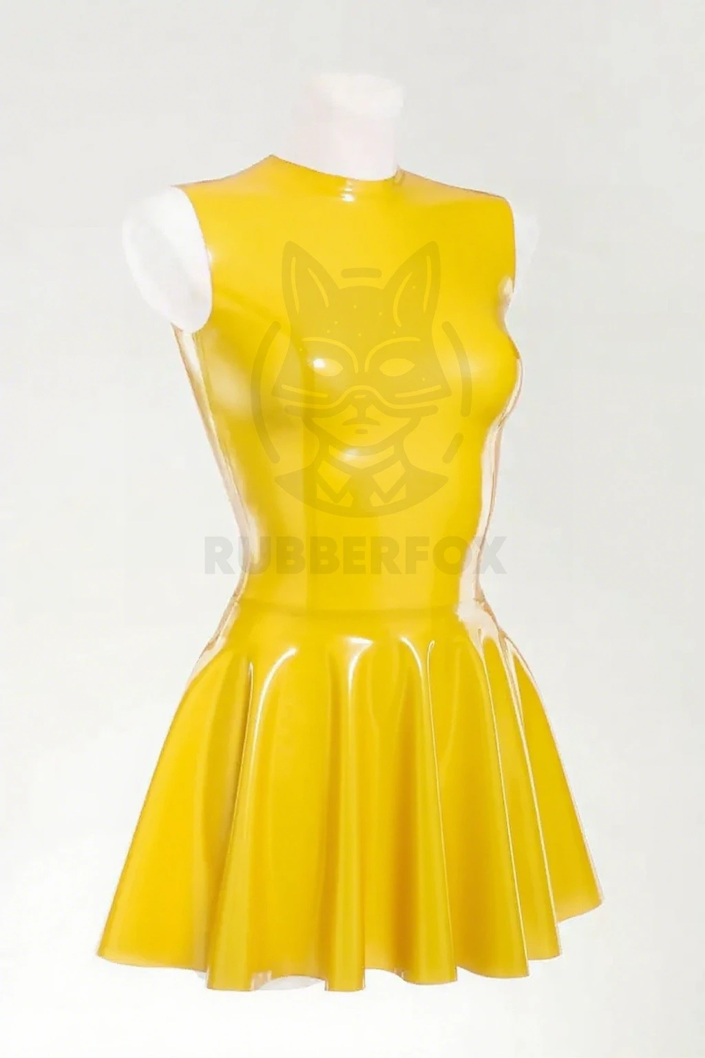 

customized eurocat latex fashion top women's yellow dress sleeved top 100% rubber handmade sexy clubwear