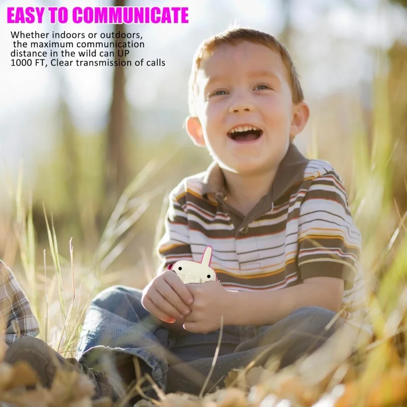 Handheld Kids Walkie Talkie Long Distance Wireless Transmission Pager Outdoor Conversation Cartoon Toy Boys Girls Sensory Toy