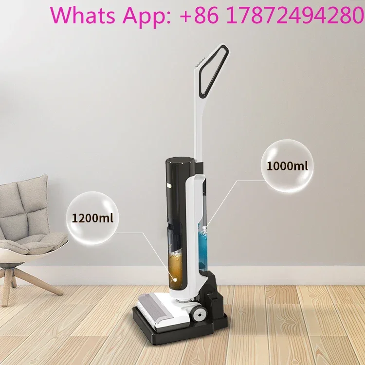 3-in-1 Cordless Wet Dry Vacuum Cleaner, 14000Pa Rechargeable with Double Tank for Hard Floors