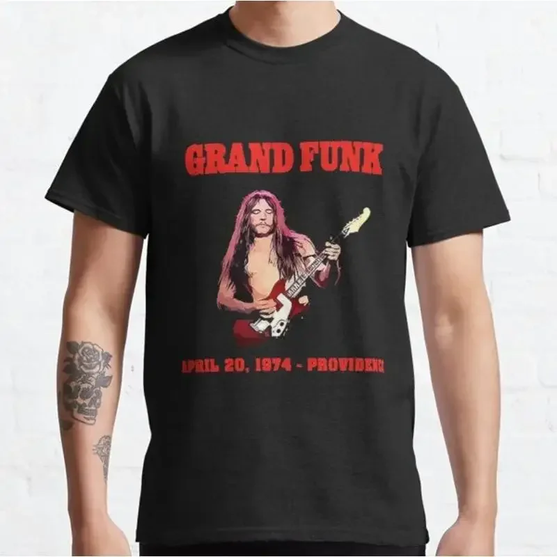 70s Concert at Providence of Grand Funk Railroad Mark Farner T Shirt Shinin' On
