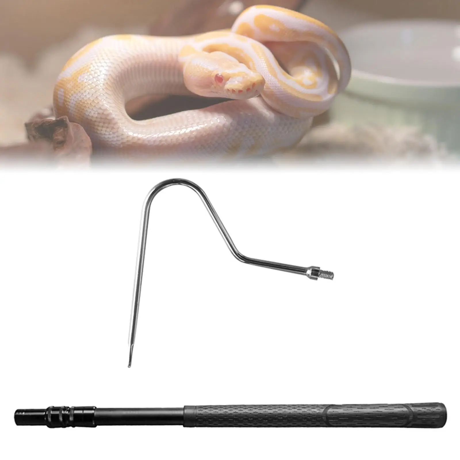 

Маленький выдвижной металлический крюк для змей, аксессуары для террариумов, принадлежности для содержания змей и рептилий