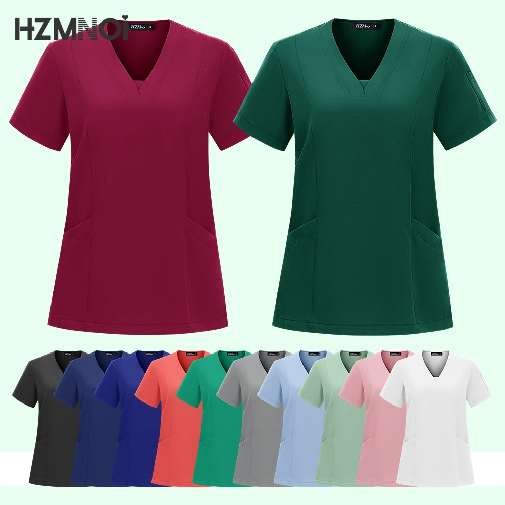 Unisex Medical Uniforms Men Women Nursing Clothes Beauty Costume Nurse Scrubs Sets Doctor Dentist Workwear Clinical Tops Pants