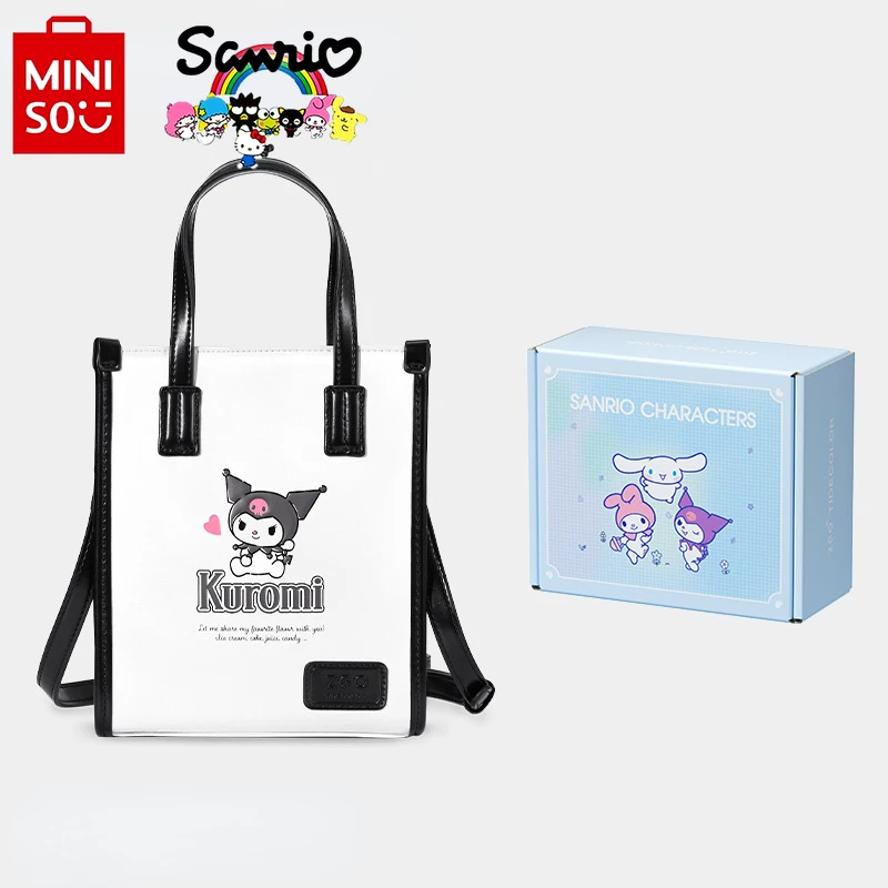 

Miniso Sanrio 2024 новая женская сумка через плечо модная Высококачественная женская сумка мультяшная Универсальная женская сумка через плечо