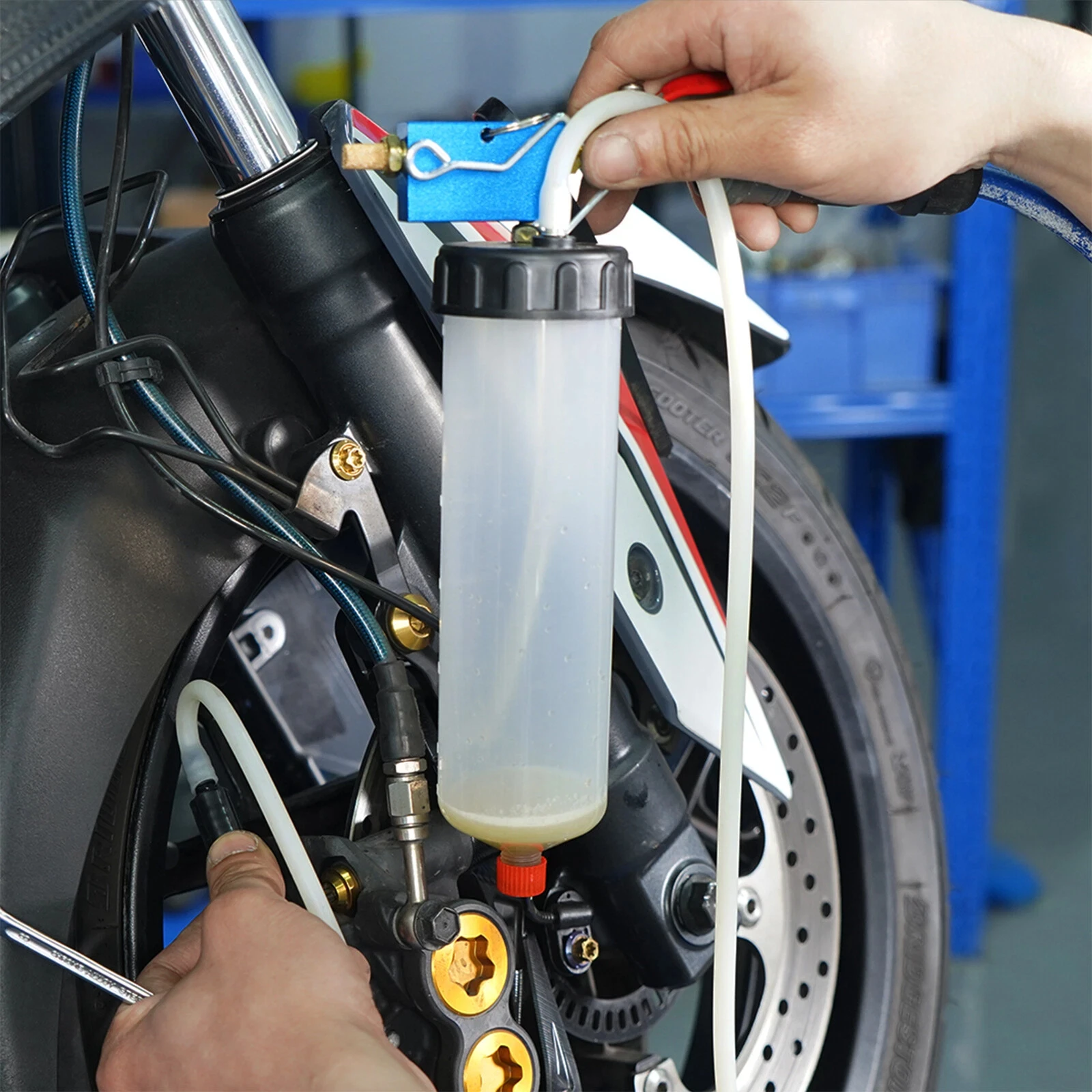 Ferramenta de mudança de óleo fluido de freio de carro, embreagem hidráulica, bomba de mudança de óleo, sangrador de óleo, troca vazia, kit de ferramentas extrator drenado com mangueira