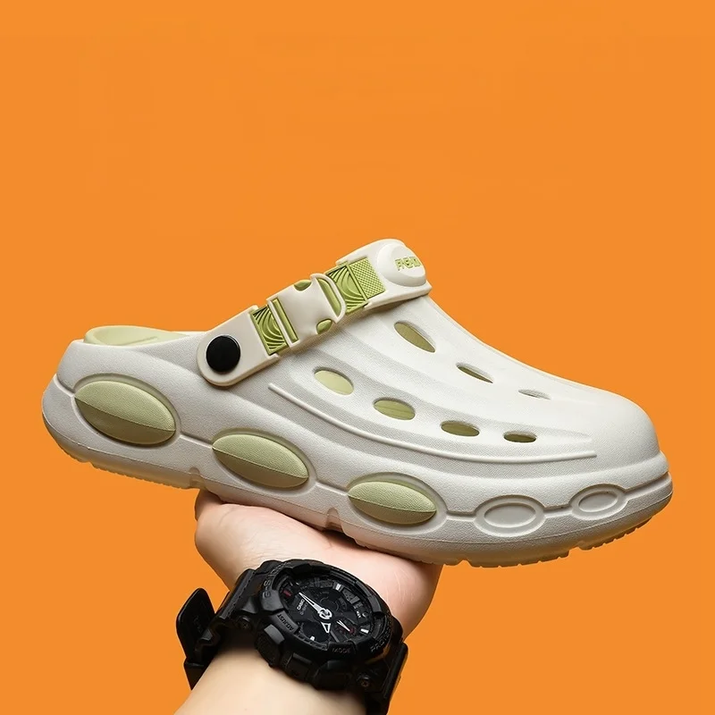 

Kids'Casual Shoes Beach​ Color Block EVA Summer Shoes For Boys Thick Bottom Anti-slip Soft Bottom Black White Shoes Size 38-45