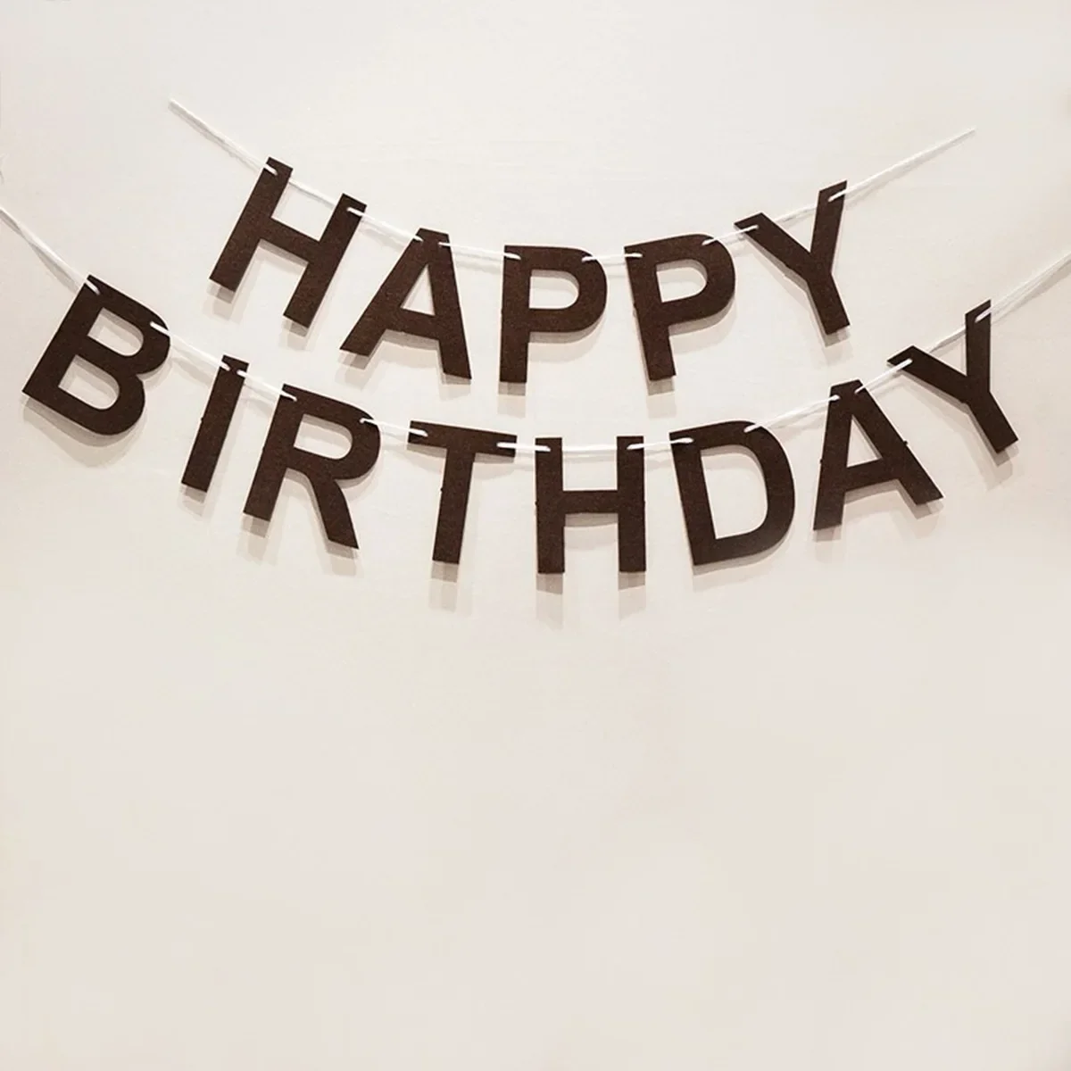 

Felt Happy Birthday Banner Ball String with Digital Flower Design Hanging Flag Decor for Kids' Party Baby Shower Celebration