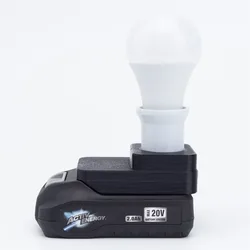 For Aldi Ferrex 20V Lithium Battery Portable Cordless LED Work Light E27 Bulb Lamp For Indoor And Outdoor Work Light
