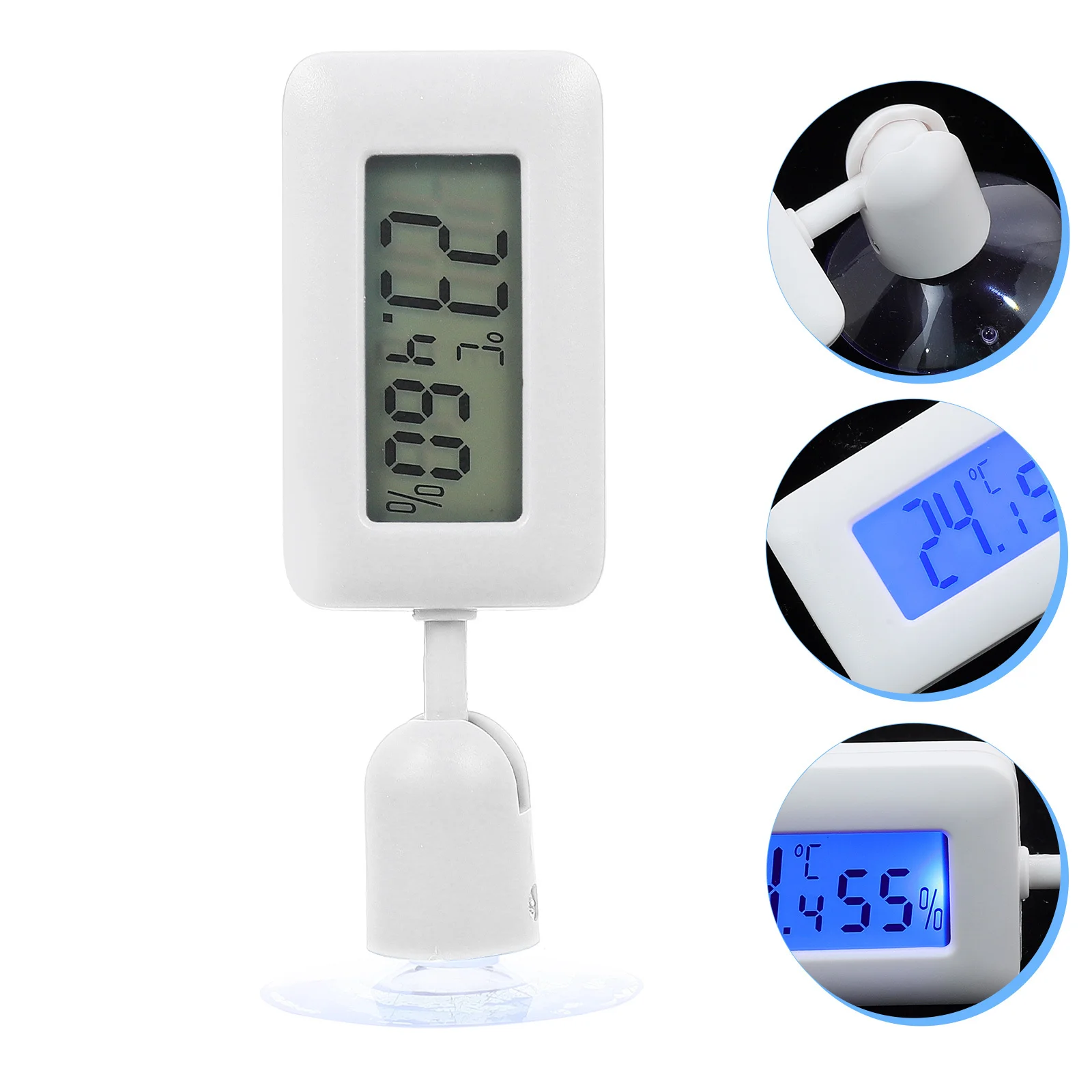 

Digital Reptile Thermometer 360 Degree Rotary Suction Cup For Terrarium Temperature Humidity Gauge Accurate Measurement