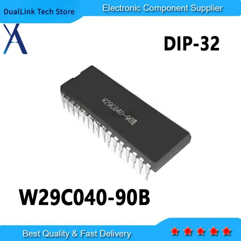 

10PCS New and Original W29C040 W29C040-90B DIP-32