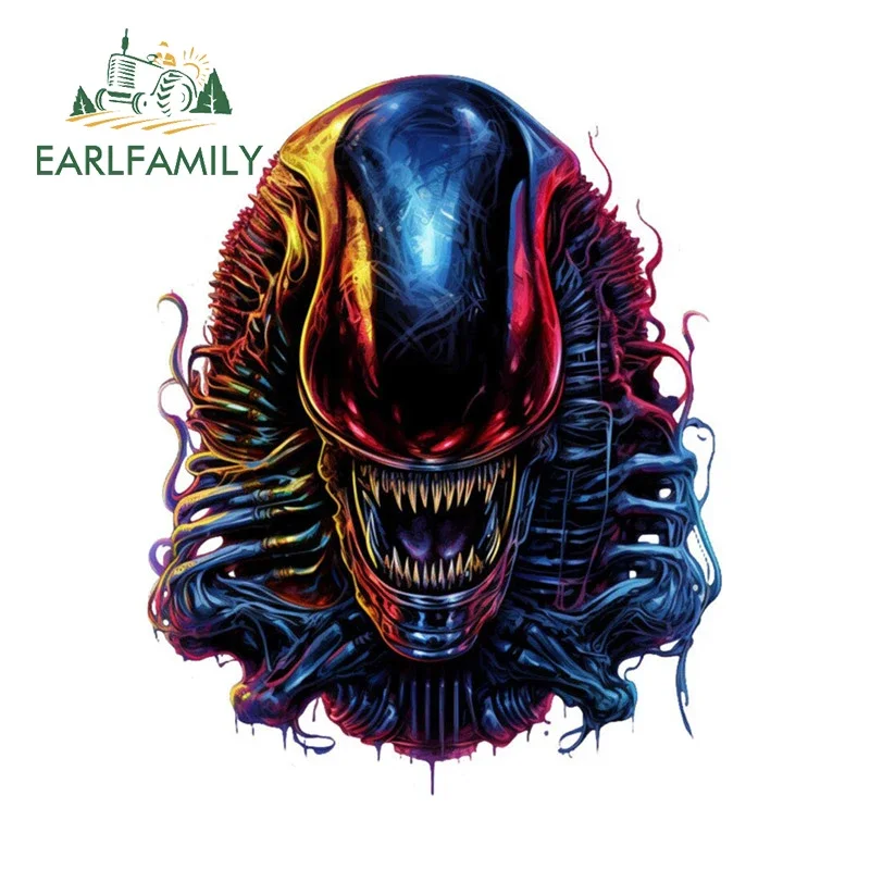 EARLFAMILY 13cm x 10.4cm Xenomorph Predators Original Decals Game Interesting Waterproof Car Stickers Laptop Creative Graphics