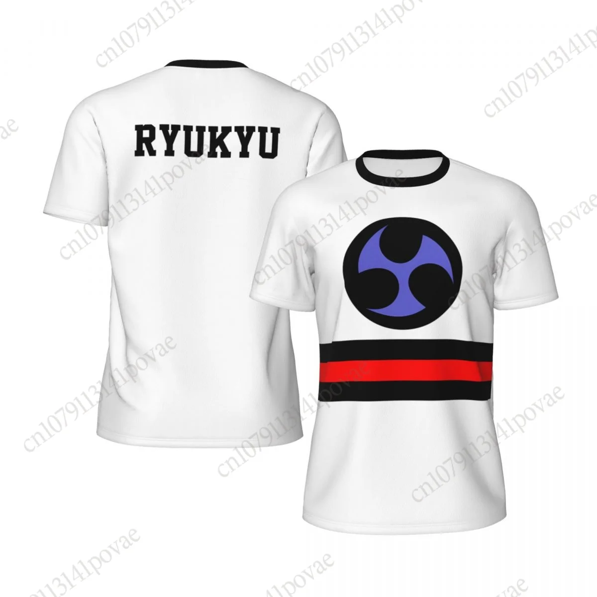 

Ryukyu Flag T-shirts Men Women Mesh Clothing Sports Breathable For Running Bike Tennis Fitness