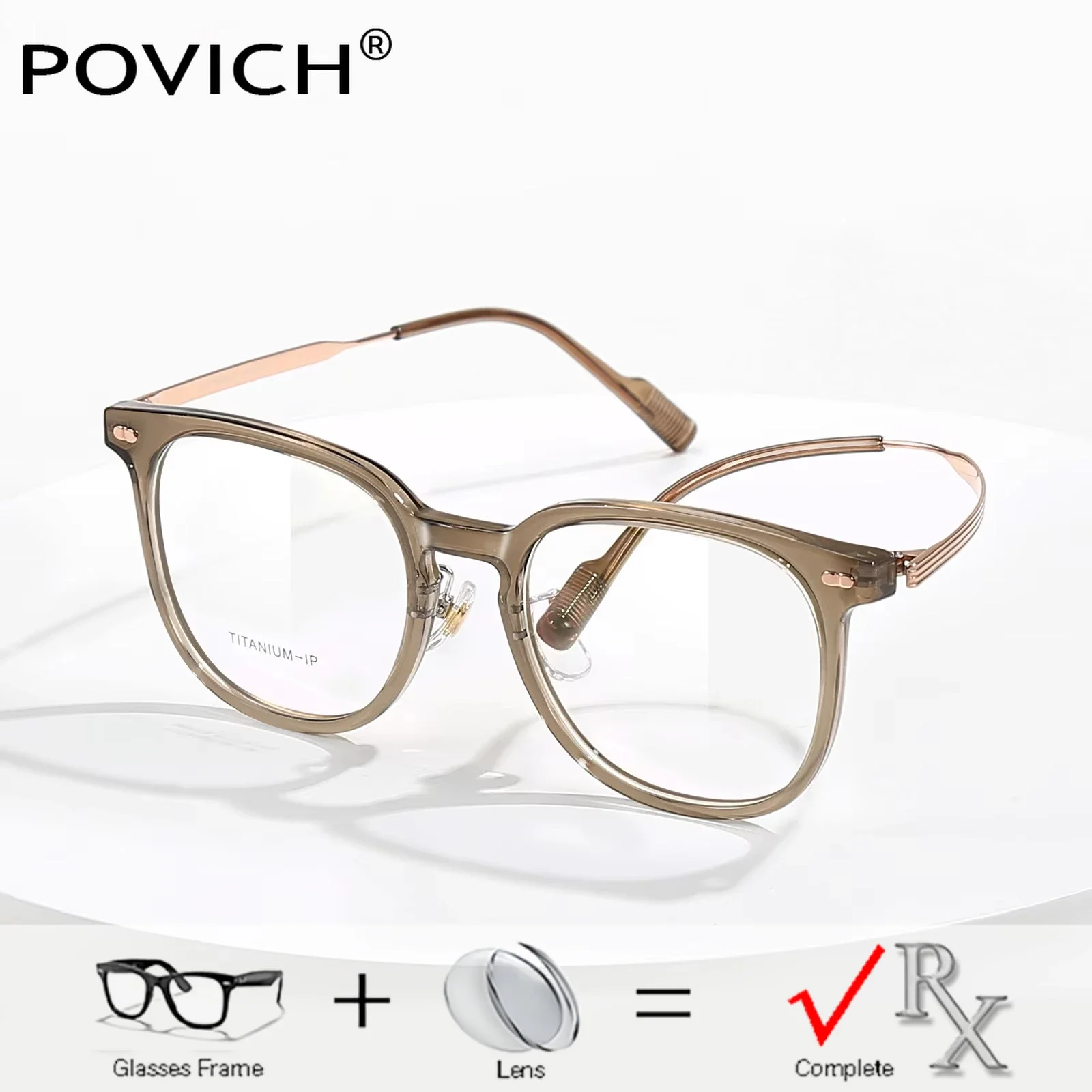 

Fashion Glasses Women Men TR90 And Titanium Optical Eyewear Prescription Recipe Myopia Hyperopia Progressive Lenses Spectacles