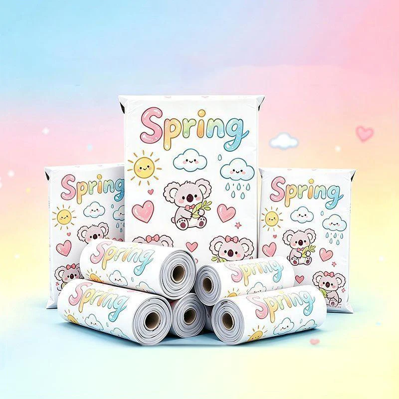 50pcs-lot-cute-koala-print-packing-bags-self-adhesive-poly-mailers-clothes-shipping-bags-for-packaging-small-express-envelope