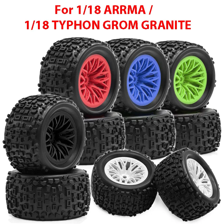 

Для 1/18 ARRMA/ 1/18 TYPHON GROM GRANITE шины W262 Rock Tires RC модель автомобиля аксессуары