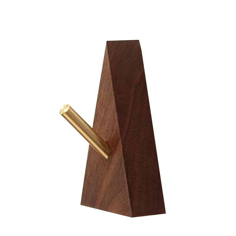 Ropa madera sólida nuez colgilla colgilla montada en pared decorativa para llave para soporte llave bufanda