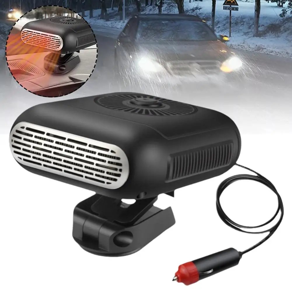 Universal Car Heater Fan 12V 120W 24V 200W Auto Windshield Heating Defogging Demister Anti-Fog Electric Dryer Defroster D3G7