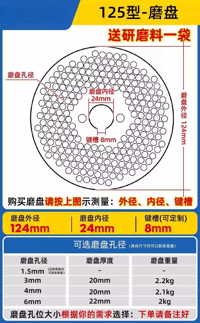 Accessories, Press Wheel Shaft, Grinding Disc, Granulator Template, Granulation Roller, Press Plate Equipment Accessories Daquan