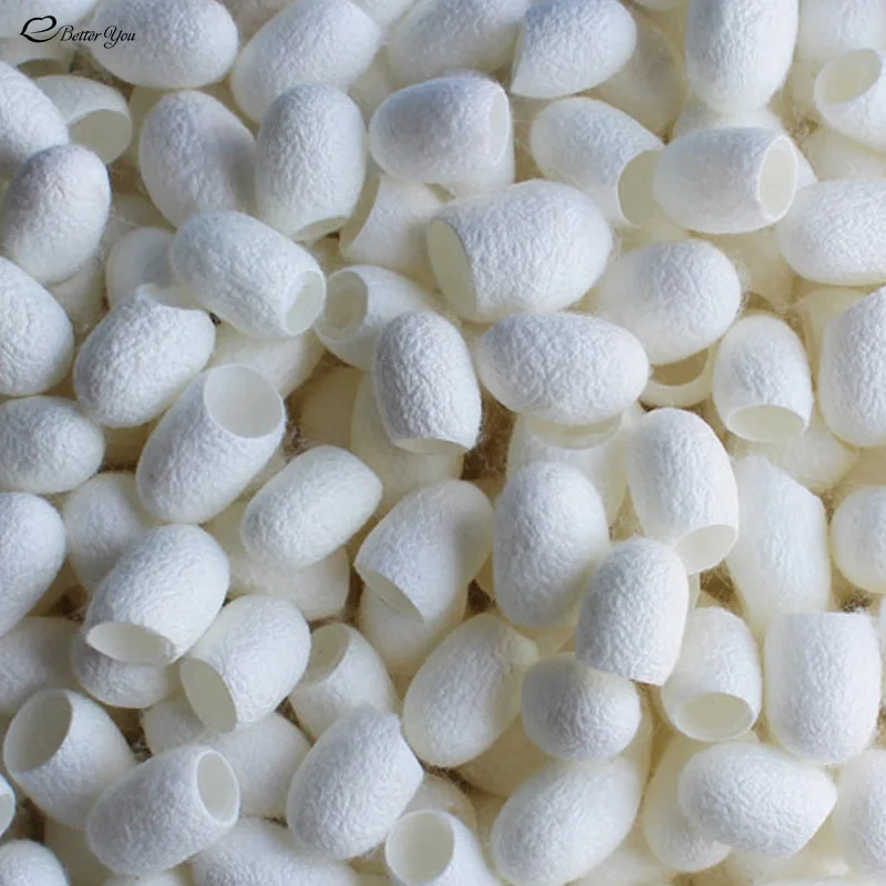 100 Pcs Silkworm Balls Purifying Whitening Exfoliating Scrub Blackhead Remover Natural Silk Cocoons Facial Skin Care HJL