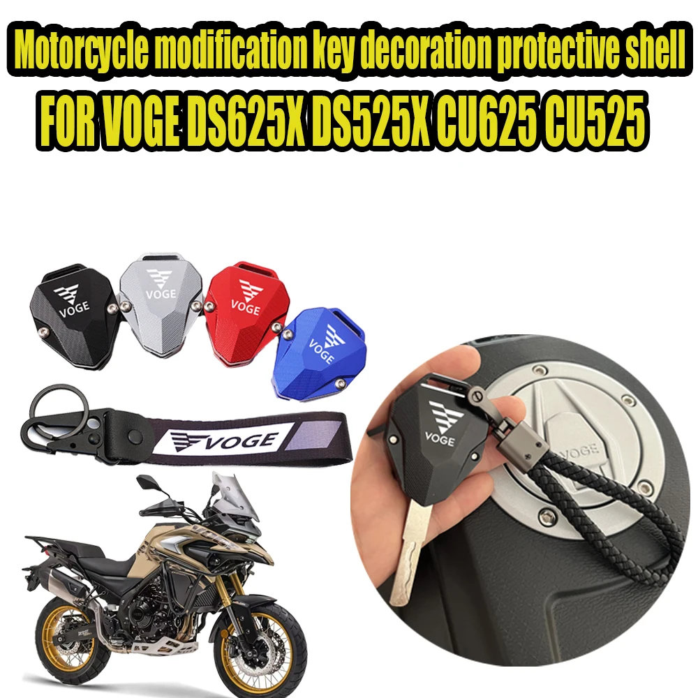 For VOGE DS625X DS525X DSX CU625 CU525 Motorcycle Induction Retrofit Remote Control Protection Decorative Start Key Cover