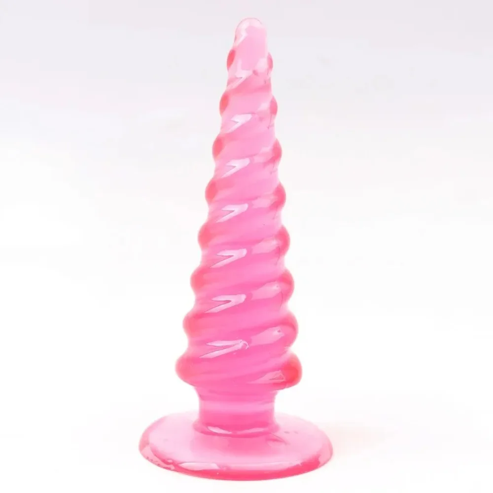 Rotating Anal Plug for Couples with Suction Cup Thread Male Female Stimulator Adult Anal Dilator Compatible with Pumps