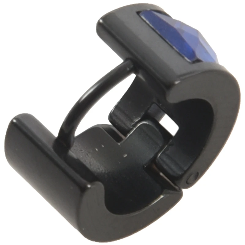 أقراط هوب غير القابل للصدأ للرجال ، مربط القرط ، حقيبة المخملية الجودة ، والمجوهرات