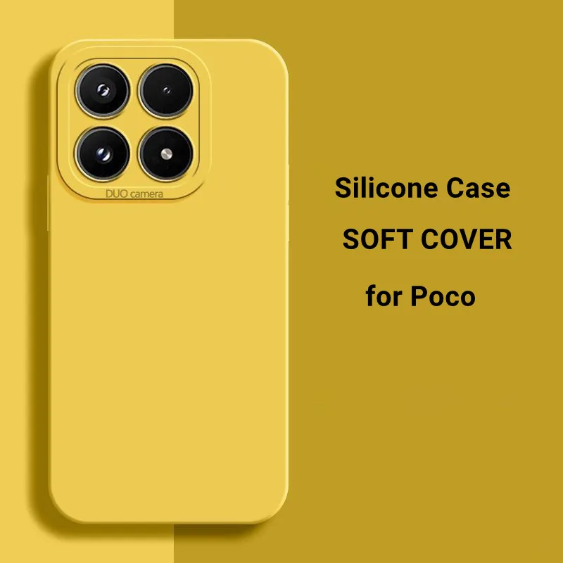 Objektivschutz Weiche Silikon-Handyhülle für Xiaomi Poco X8 Pro Max X6 X7 F8 F7 Ultra F6 F5 Pro M8 Stoßfeste Schutzhülle