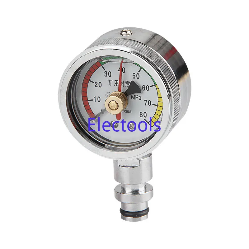 Double Needle Pressure Gauge for Mining BZY60 80MPa DN10 KJ10 Double Needle Pressure Gauge for Seismic Support in Coal Mine