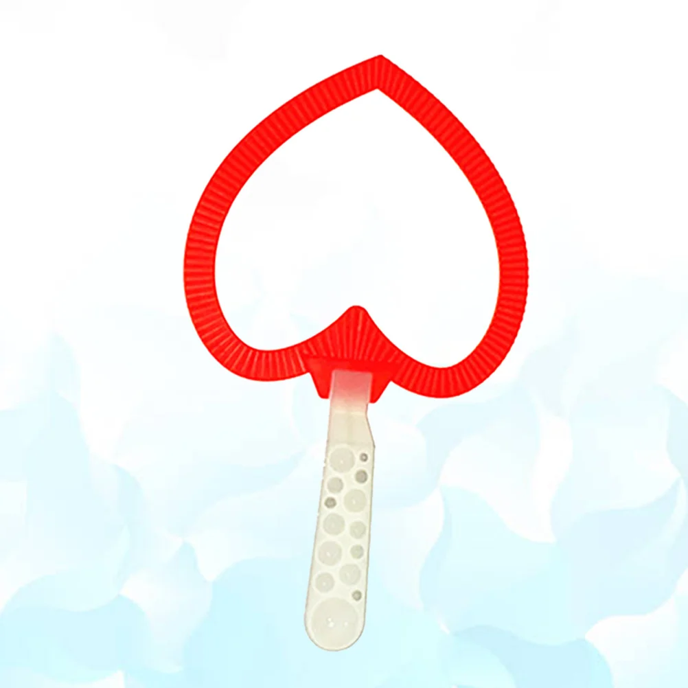 Blasenblasen-Werkzeuge für Kinder im Freien, Jumbo-Riesen-Herzform, großes Blasenmacher-Set für Spaß, Geburtstag, Strand, Rasen, Blasenblasen