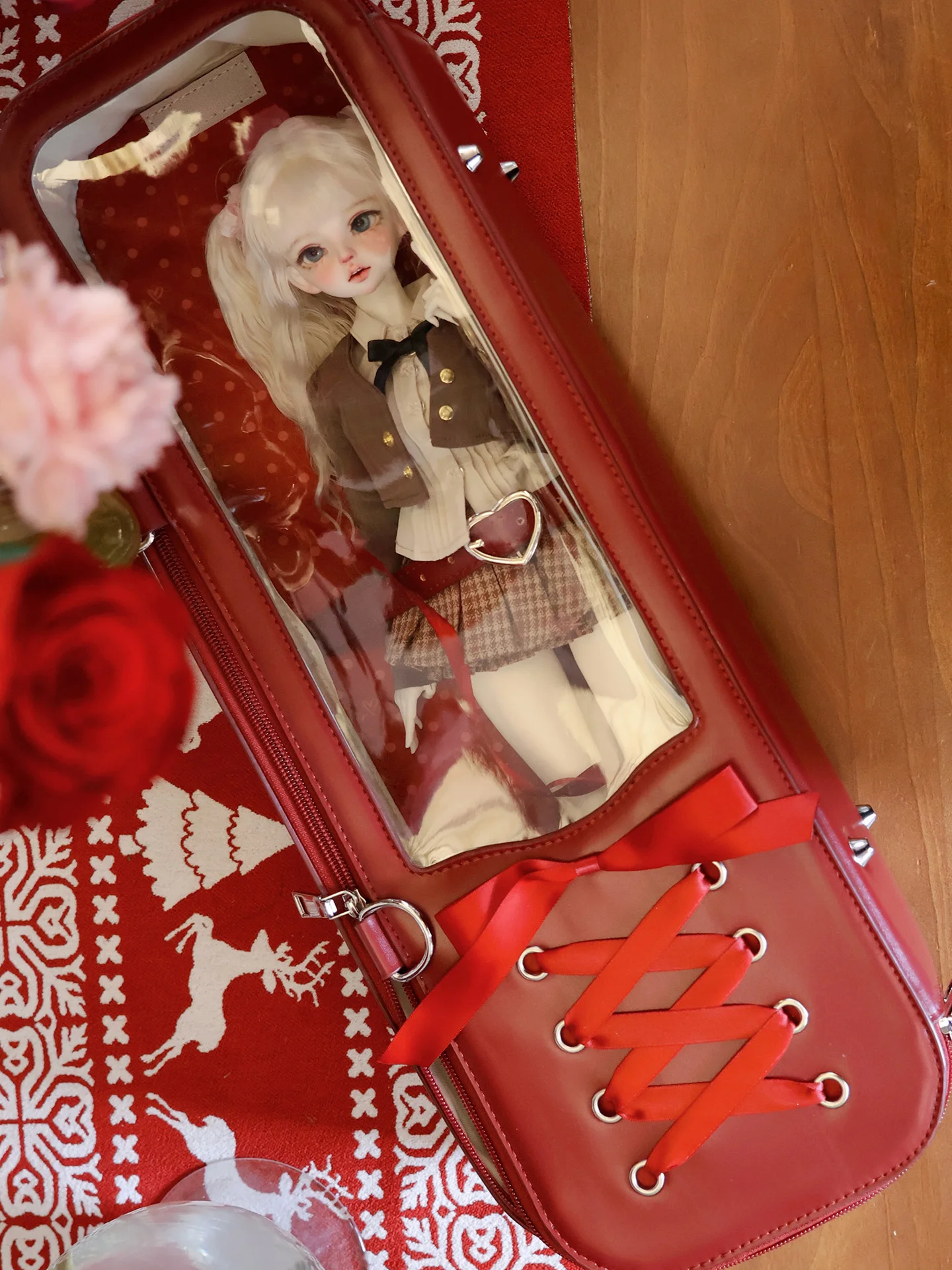 Halloween Subculture Y2k Cos 4 Points Bjd Baby Doll Bag Students Cute Doll Collection Bag Portable Crossbody Bjd Shoulder Bags