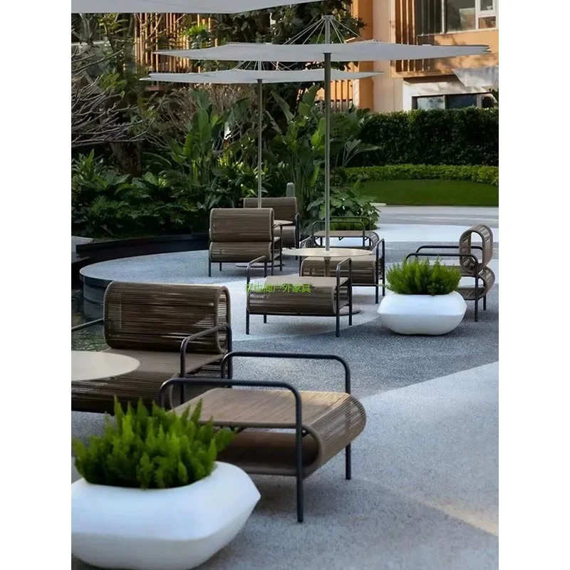 Sofa, courtyard, balcony, leisure terrace, villa, sales department, garden, sunscreen, lazy furniture