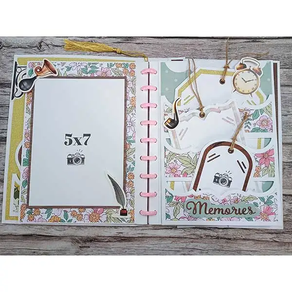 2025 New 3D Large Album Triple Pocket Cutting Dies Scrapbooking Accessories Paper Making Supplies Frame Card Craft