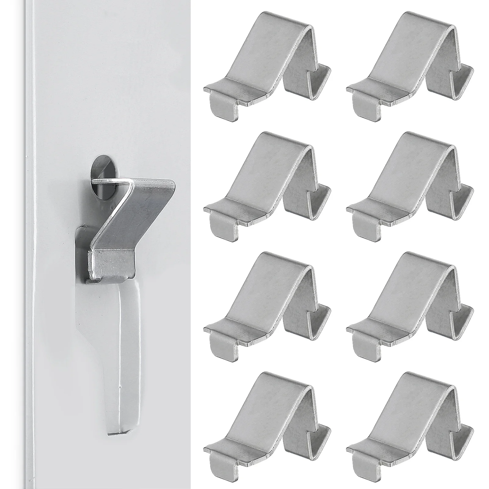 

12pcs File Shelf Clips Metal Heavy Duty Cabinet Shelving Clip Support Strong Durable Easy Install Multi-Functional Bracket