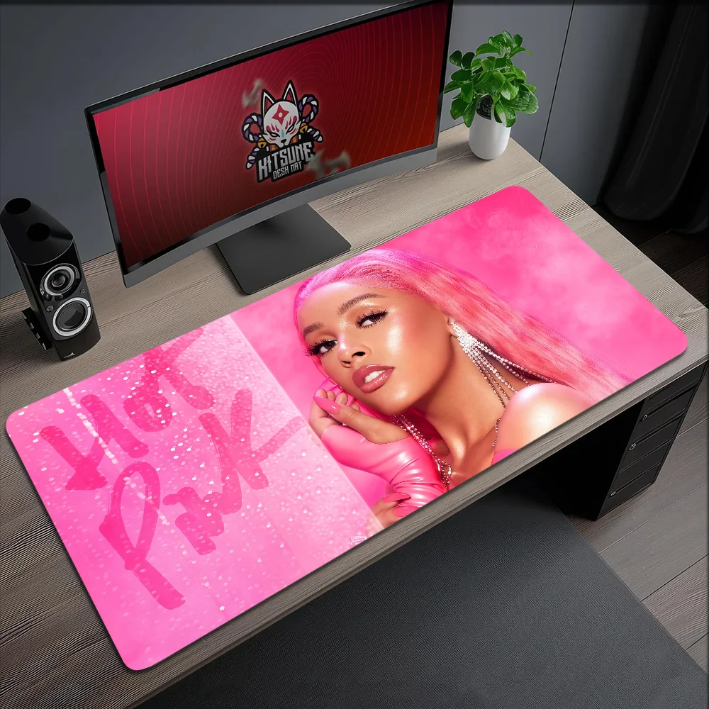 Mouse Singer Pad Non-slip Lockedge Office Student Hot Cat Gaming Pink Thickened Large Writing D-Doja Cushion MousePad