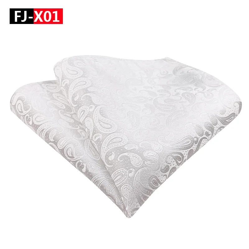 แฟชั่นผู้ชาย Pocket Square Kerchief ผ้าพันคอ Neckerchief เสื้อชุดอุปกรณ์ตกแต่ง Pocketing Hankerchief Man ผ้าพันคอของขวัญ