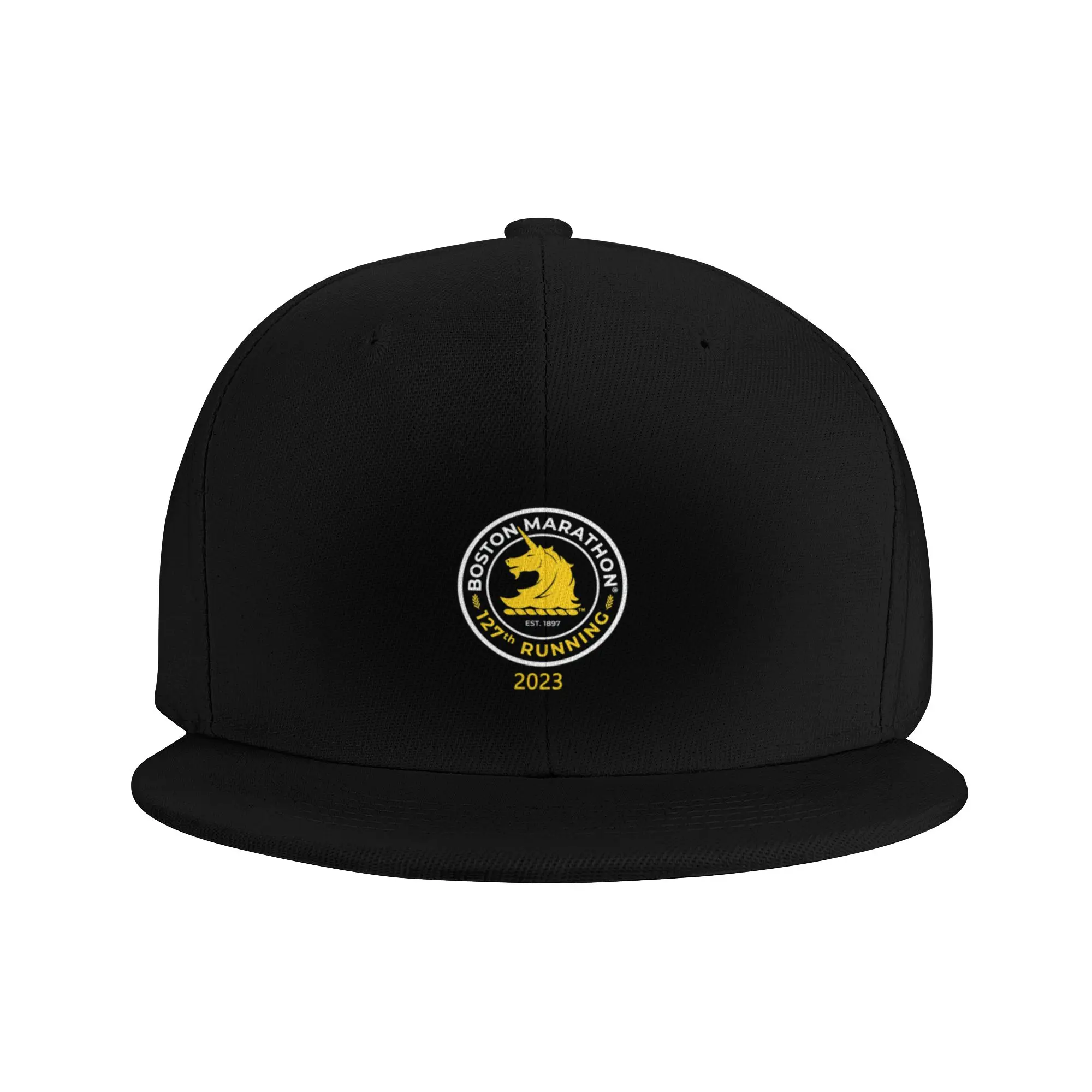 Fashion Boston Marathon Flat Brim Sun Hat  Men Golf Hat Man