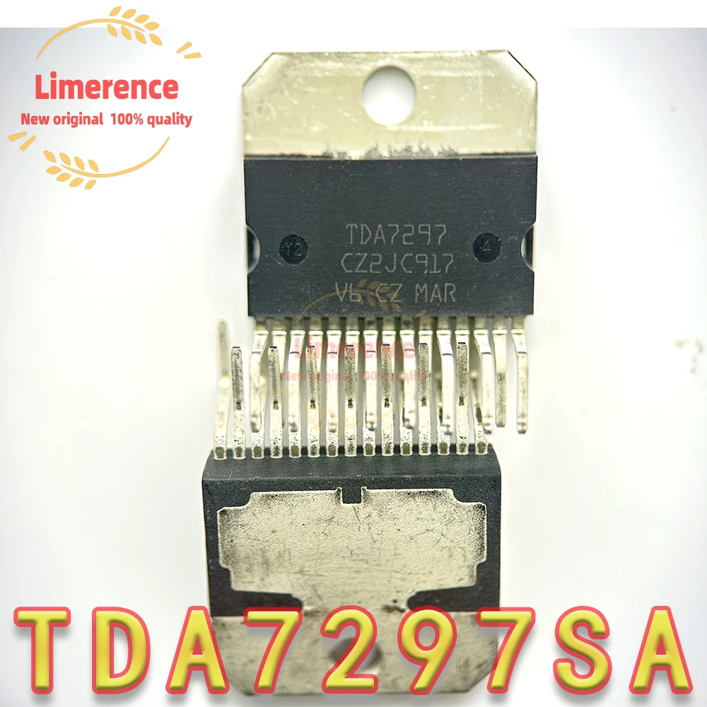 1PCS  TDA7297 TDA7297SA ZIP15 15W + 15W 12V single  amplifier chip 